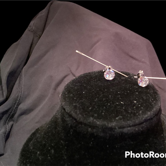 CZ and silver studs. NWOT - Picture 4 of 4